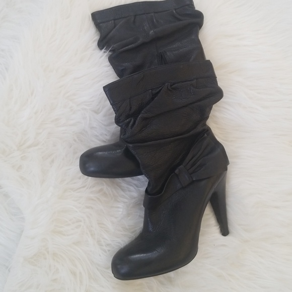 Gianni Bini Shoes - Gianni Bini Black Leather Boots  Size 9